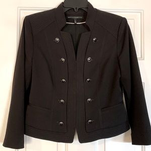Black Military-Style Blazer
